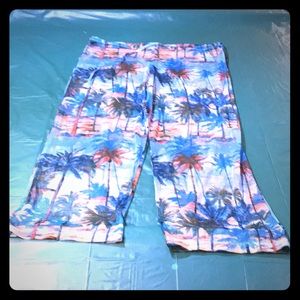 Beachwear cover up sheer pants